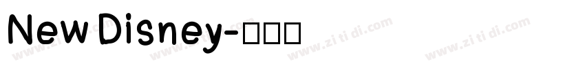 New Disney字体转换